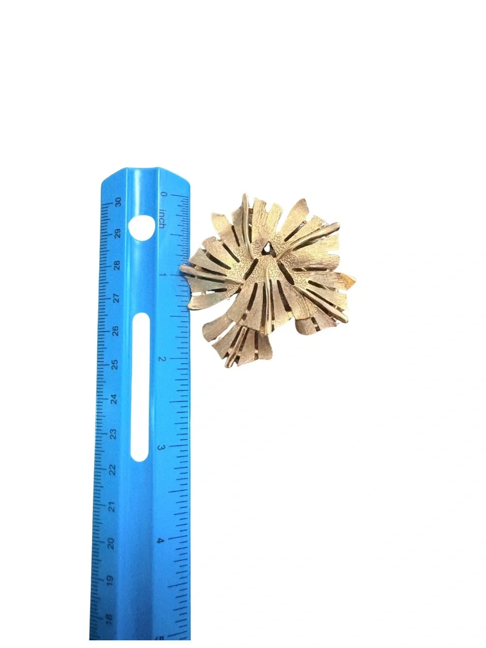 TRADITION Signed Gold Floral Statement Brooch - Classic Women Jewelry